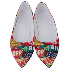 Pop Art Food Cute Patterns Women s Low Heels by Sarkoni