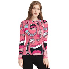 Big Mouth Worm Women s Long Sleeve Rash Guard by Dutashop