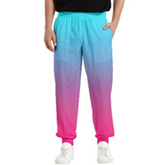 Blue Pink Purple Men s Elastic Waist Pants by Dutashop