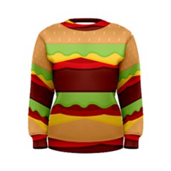 Cake Cute Burger Women s Sweatshirt by Dutashop