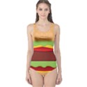 Cake Cute Burger One Piece Swimsuit View1