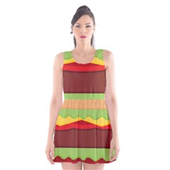 Cake Cute Burger Scoop Neck Skater Dress by Dutashop