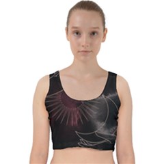 Universal Balance Moon Abstract Star Sun Universe Velvet Racer Back Crop Top by Modalart