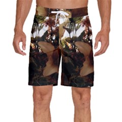 Lilies-1-1 Men s Beach Shorts by bestdesignintheworld