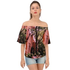 Hot Day In  Dallas-6 Off Shoulder Short Sleeve Top by bestdesignintheworld