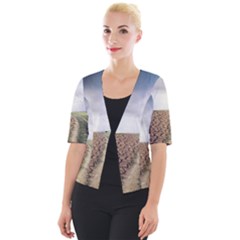 Climate Landscape Cropped Button Cardigan by Sarkoni