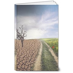 Climate Landscape 8  X 10  Softcover Notebook by Sarkoni