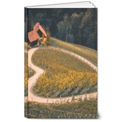 Vineyard Agriculture Farm Autumn 8  X 10  Softcover Notebook by Sarkoni