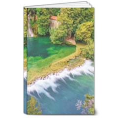 River Waterfall 8  X 10  Softcover Notebook by Sarkoni