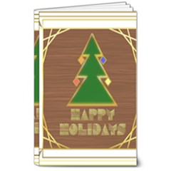 Art Deco Holiday Card 8  X 10  Softcover Notebook by Amaryn4rt