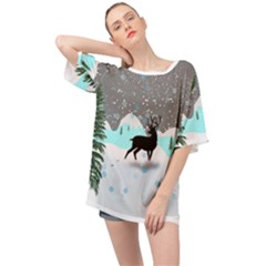 Rocky Mountain High Colorado Oversized Chiffon Top by Amaryn4rt