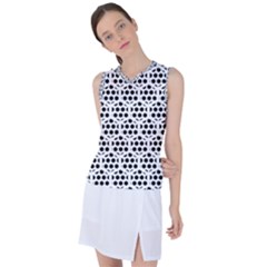 Seamless Honeycomb Pattern Women s Sleeveless Sports Top by Amaryn4rt