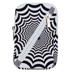 Spider Web Hypnotic Belt Pouch Bag (large) by Amaryn4rt