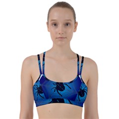 Spider On Web Line Them Up Sports Bra by Amaryn4rt