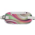 Abstract Colorful Background Wavy Rounded Waist Pouch View1