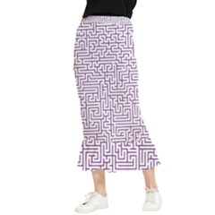 Maze Lost Confusing Puzzle Maxi Fishtail Chiffon Skirt by Amaryn4rt