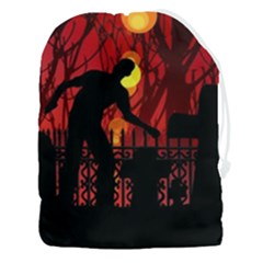 Horror Zombie Ghosts Creepy Drawstring Pouch (3xl) by Amaryn4rt