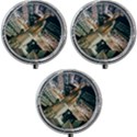 Architecture Buildings City Mini Round Pill Box (Pack of 3) View1