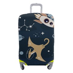 Space Theme Art Pattern Design Wallpaper Luggage Cover (small) by Proyonanggan