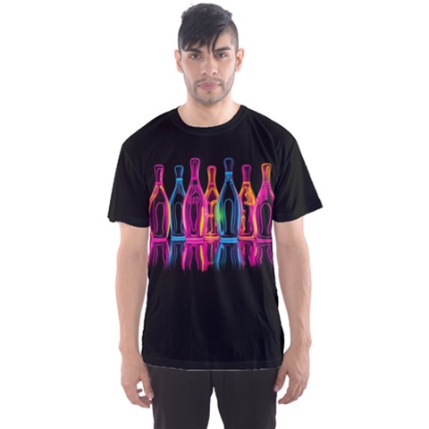 Neon Bowling Pins Men s Sport Mesh T-shirt by DiesMali