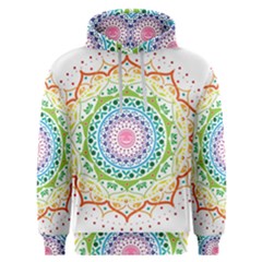 Mandala Pattern Rainbow Pride Men s Overhead Hoodie by Vaneshop