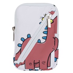 Dinosaur Dragon Drawing Cute Belt Pouch Bag (large) by Ndabl3x