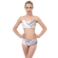 Abstract Hand Vine Lines Drawing Layered Top Bikini Set by Ndabl3x