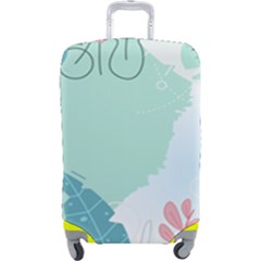 Plants Leaves Border Frame Luggage Cover (large) by Grandong