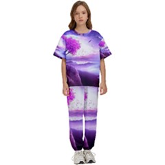 Fantasy World Kids  T-shirt And Pants Sports Set by Ndabl3x