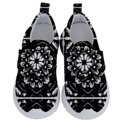 Kaleidoscope Mandala Art Kids  Velcro No Lace Shoes by Sarkoni