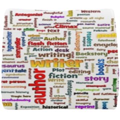 Writing Author Motivation Words Seat Cushion by Sarkoni