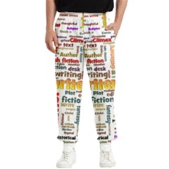 Writing Author Motivation Words Men s Elastic Waist Pants by Sarkoni