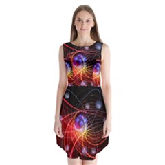 Physics Quantum Physics Particles Sleeveless Chiffon Dress   by Sarkoni