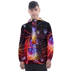 Physics Quantum Physics Particles Men s Front Pocket Pullover Windbreaker by Sarkoni