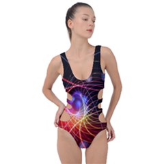 Physics Quantum Physics Particles Side Cut Out Swimsuit by Sarkoni