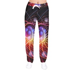 Physics Quantum Physics Particles Women Velvet Drawstring Pants by Sarkoni