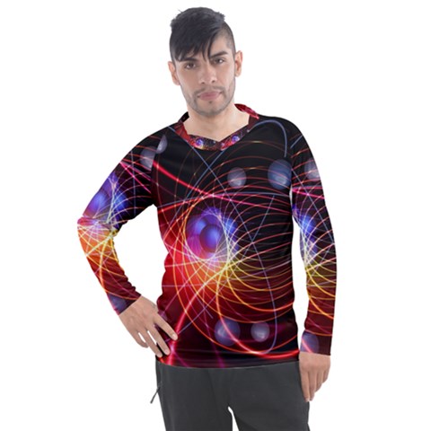 Physics Quantum Physics Particles Men s Pique Long Sleeve T-shirt by Sarkoni