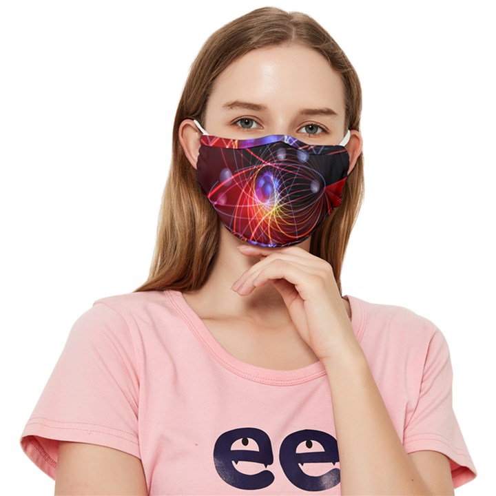 Physics Quantum Physics Particles Fitted Cloth Face Mask (Adult)