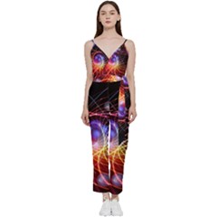 Physics Quantum Physics Particles V-neck Camisole Jumpsuit by Sarkoni