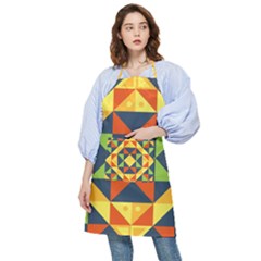 Background Geometric Color Pocket Apron by Sarkoni