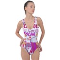 Coffee Cup Lettering Coffee Cup Side Cut Out Swimsuit View1