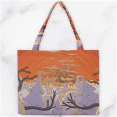 Adventure Time Cartoon Landscape Trees Mini Tote Bag by Sarkoni