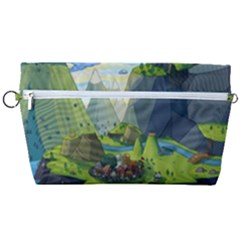 Cartoon Network Mountains Landscapes Seas Illustrations Adventure Time Rivers Handbag Organizer by Sarkoni