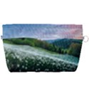 Field Of White Petaled Flowers Nature Landscape Handbag Organizer View2