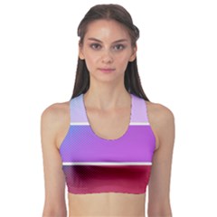 Pattern Banner Set Dot Abstract Fitness Sports Bra by Apen