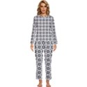 Ellipse Pattern Ellipse Dot Pattern Womens  Long Sleeve Lightweight Pajamas Set View1