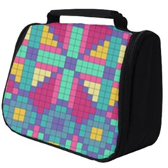 Checkerboard Squares Abstract Texture Patterns Full Print Travel Pouch (big) by Apen