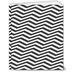 Zigzag Chevron Pattern 8  X 10  Softcover Notebook by Dutashop