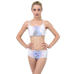 Achievement Success Mountain Clouds Layered Top Bikini Set by Modalart