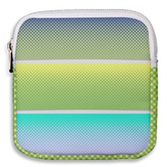 Pattern Banner Background Dot Set Mini Square Pouch by Ravend